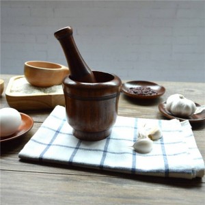 Macinini in legno per aglio per sale / pepe / frutta / verdura Utensili da cucina in legno ecologici Macinazione condimento