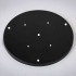 3 round black plate