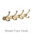 Brown Four Hook - +0,65 €