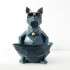 Tex.blue dog bowl-L - +52,14 €