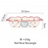 Red rose rectangle - +2,33 €