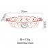 Red rose oval - +4,67 €